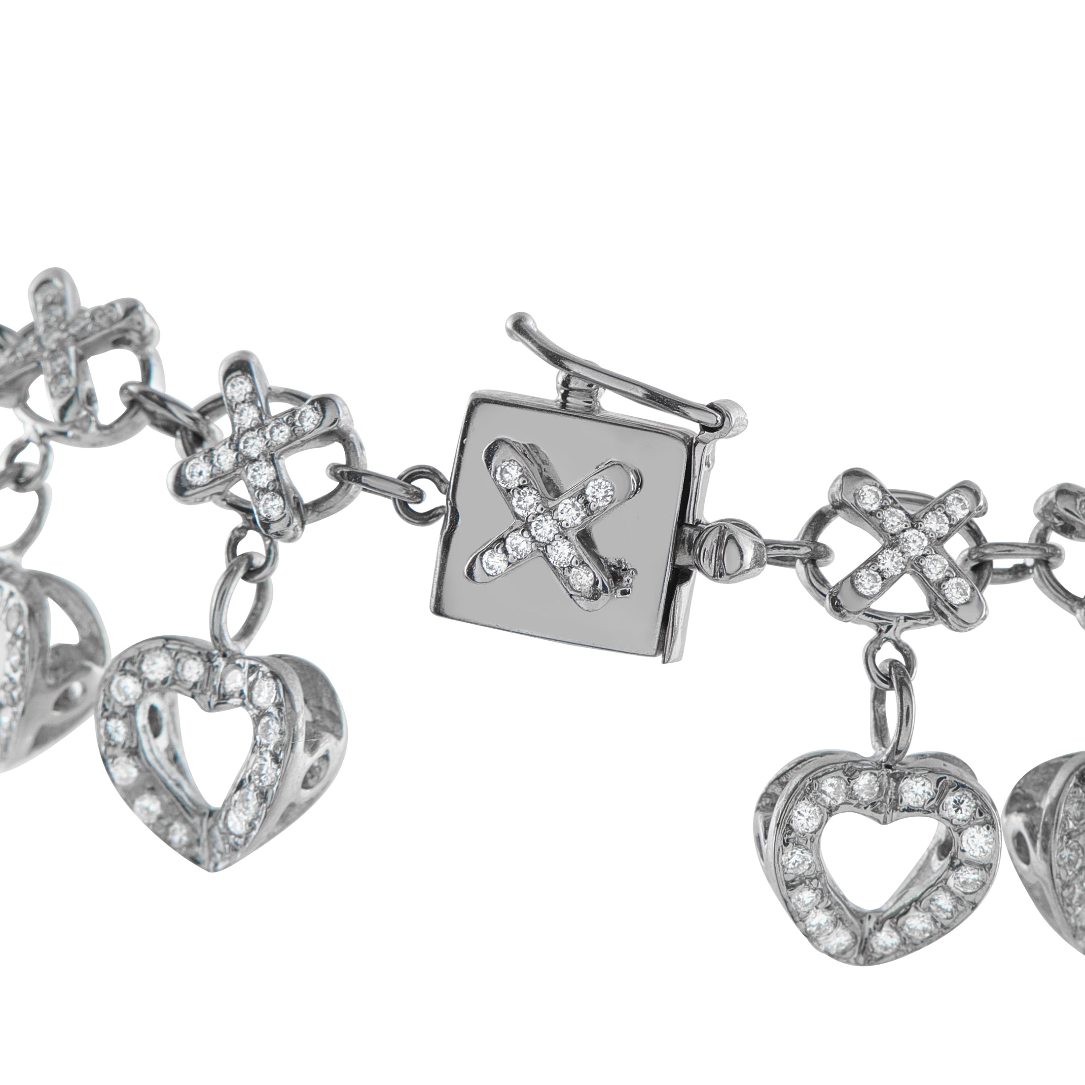 18K White Gold 2.5ct Diamond Charm