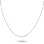 Exclusive 18K White Gold 2.50ct Diamond Tennis Necklace