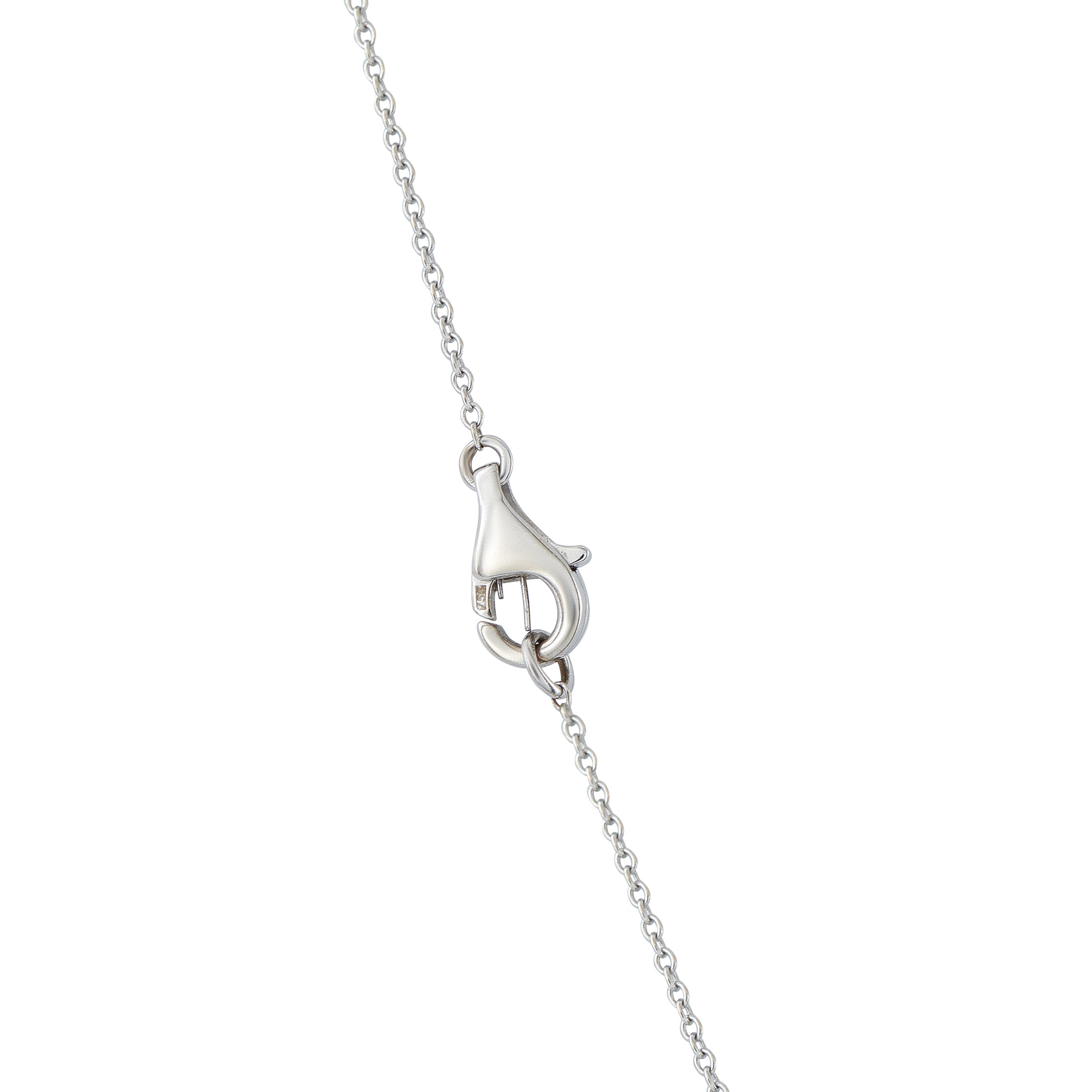 18K White Gold 3.10ct Diamond Heart Necklace