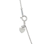 18K White Gold 0.54ct Diamond Heart Necklace