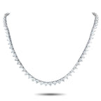 18K White Gold 34.25ct Diamond Necklace