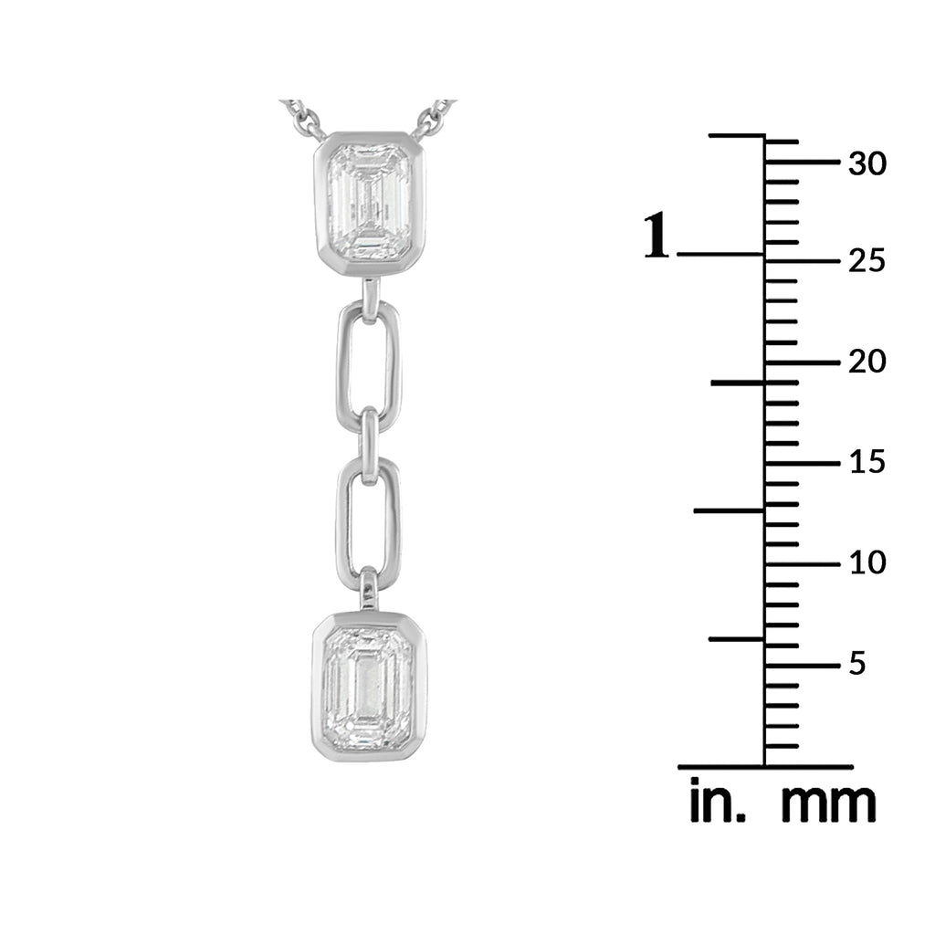 18K White Gold 2.60ct Diamond Pendant