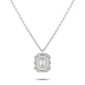 18K White Gold 0.62ct Diamond Pendant