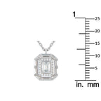 18K White Gold 0.62ct Diamond Pendant