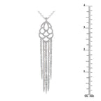 18K White Gold 5.85ct Diamond Pendant