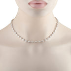 18K White Gold 23.0ct Diamond Necklace