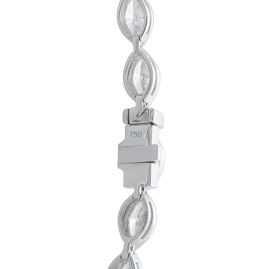 18K White Gold 13.75ct Diamond Necklace