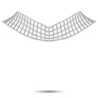18K White Gold 25.20ct Diamond Lattice Choker Necklace