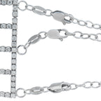 18K White Gold 25.20ct Diamond Lattice Choker Necklace