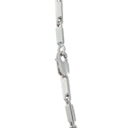18K White Gold 2.45ct Diamond Circle Link Necklace