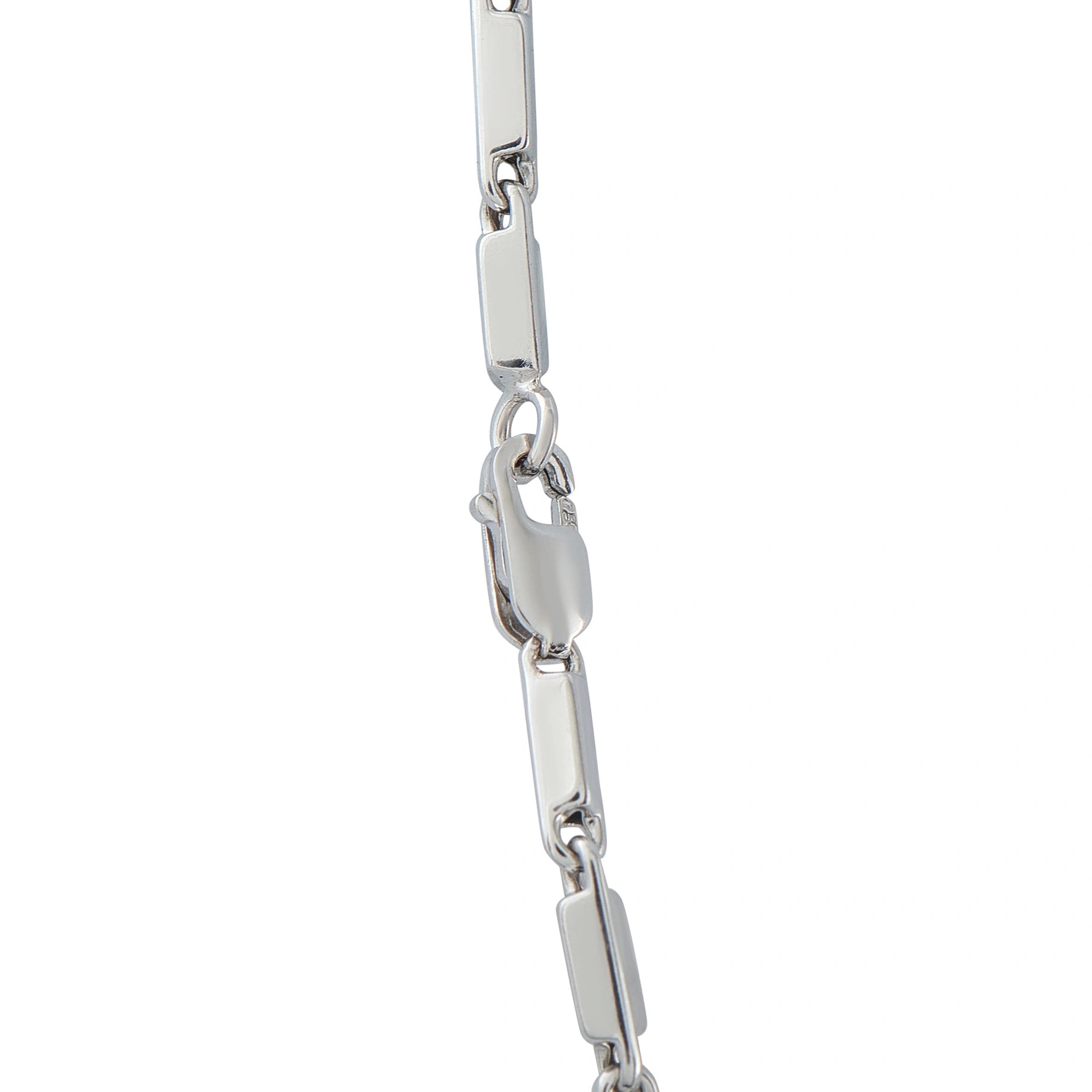 18K White Gold 2.45ct Diamond Circle Link Necklace