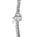 18K White Gold 11.0ct Fancy Color Diamond Tennis Necklace