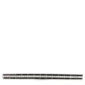 Diamond and onyx bar brooch in 18K white gold setting