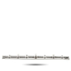18K White Gold 1.80ct Diamond and Pearl Brooch