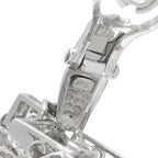 18K White Gold 8.0ct Diamond and Pearl Earrings