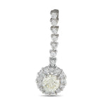 Exclusive  18K White Gold 1.68ct Diamond Pendant