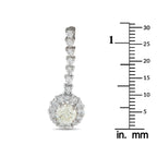 18K White Gold 1.68ct Diamond Pendant