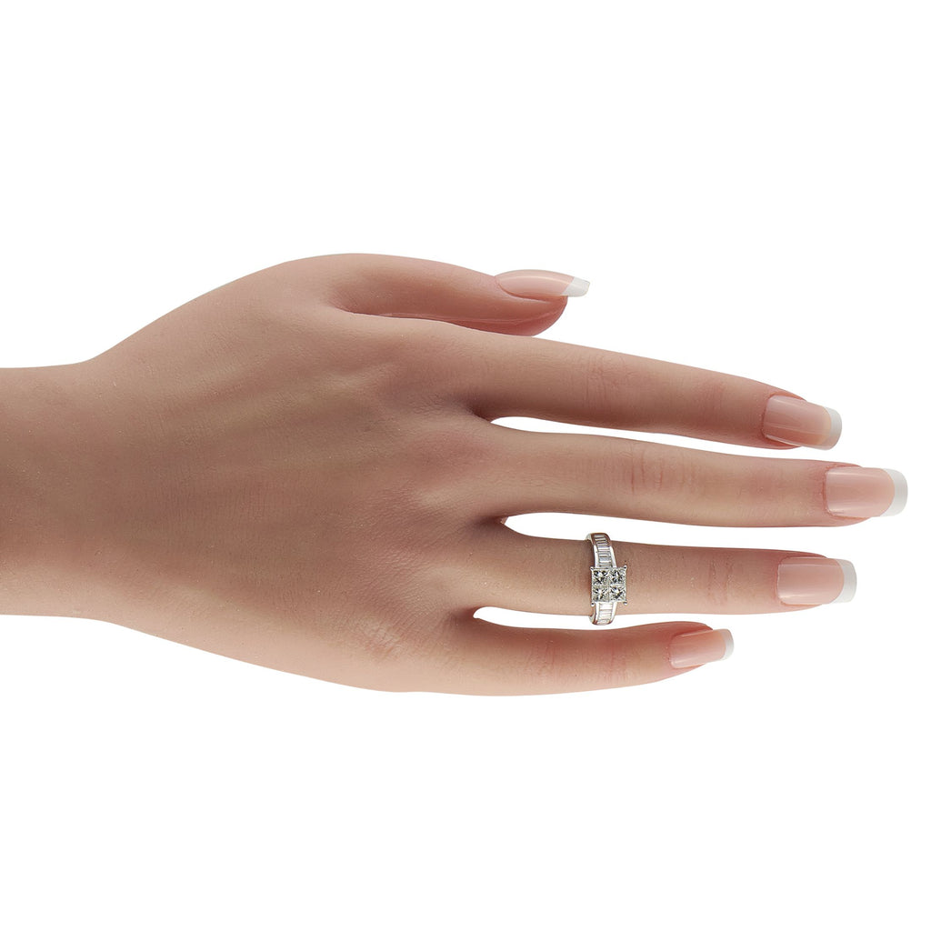 Exclusive 18K White Gold 1.44ct Diamond Ring