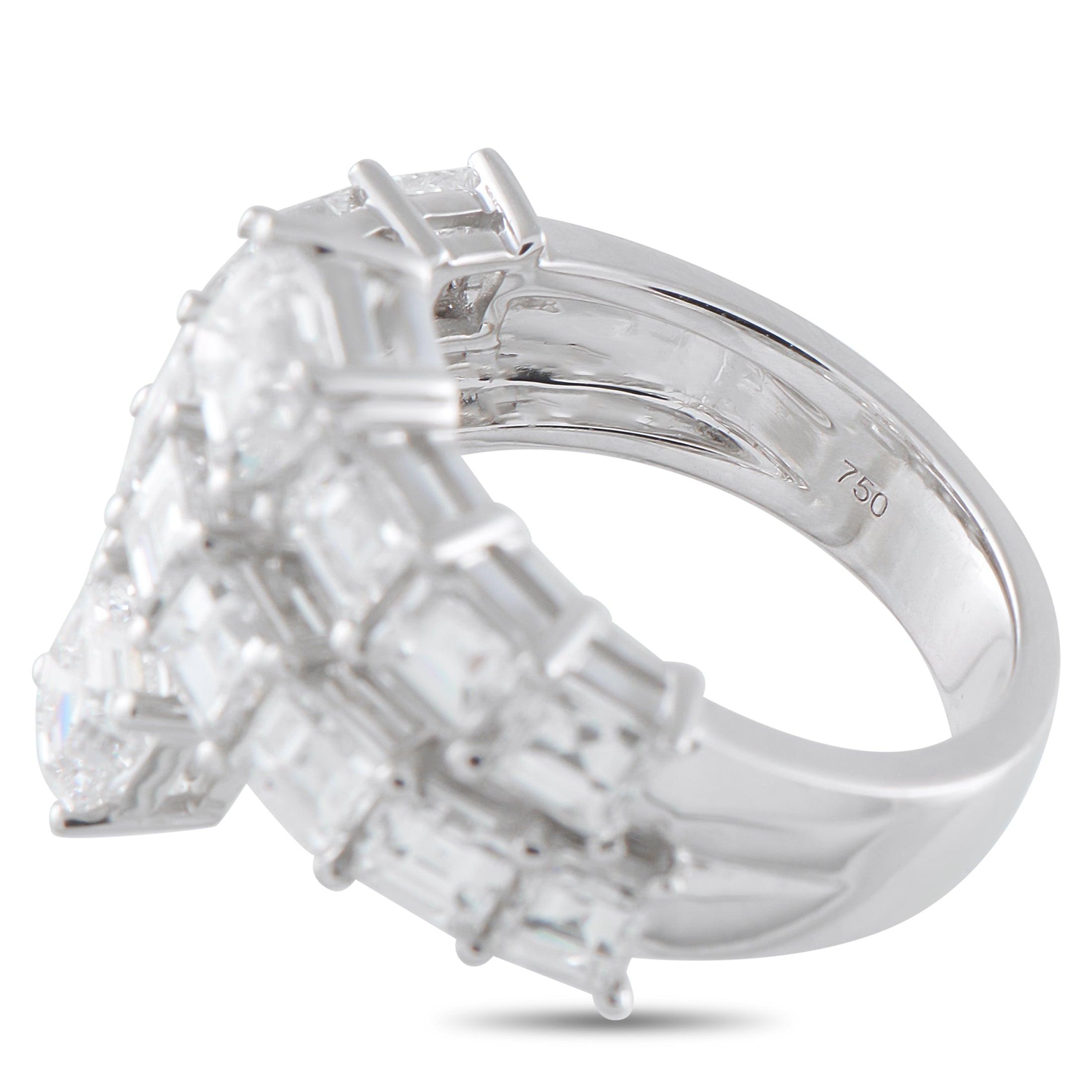 18K White Gold 4.88ct Diamond Ring