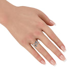 18K White Gold 1.42ct Diamond Bypass Ring