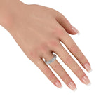 18K White Gold 3.50ct Diamond Pave Eternity Ring