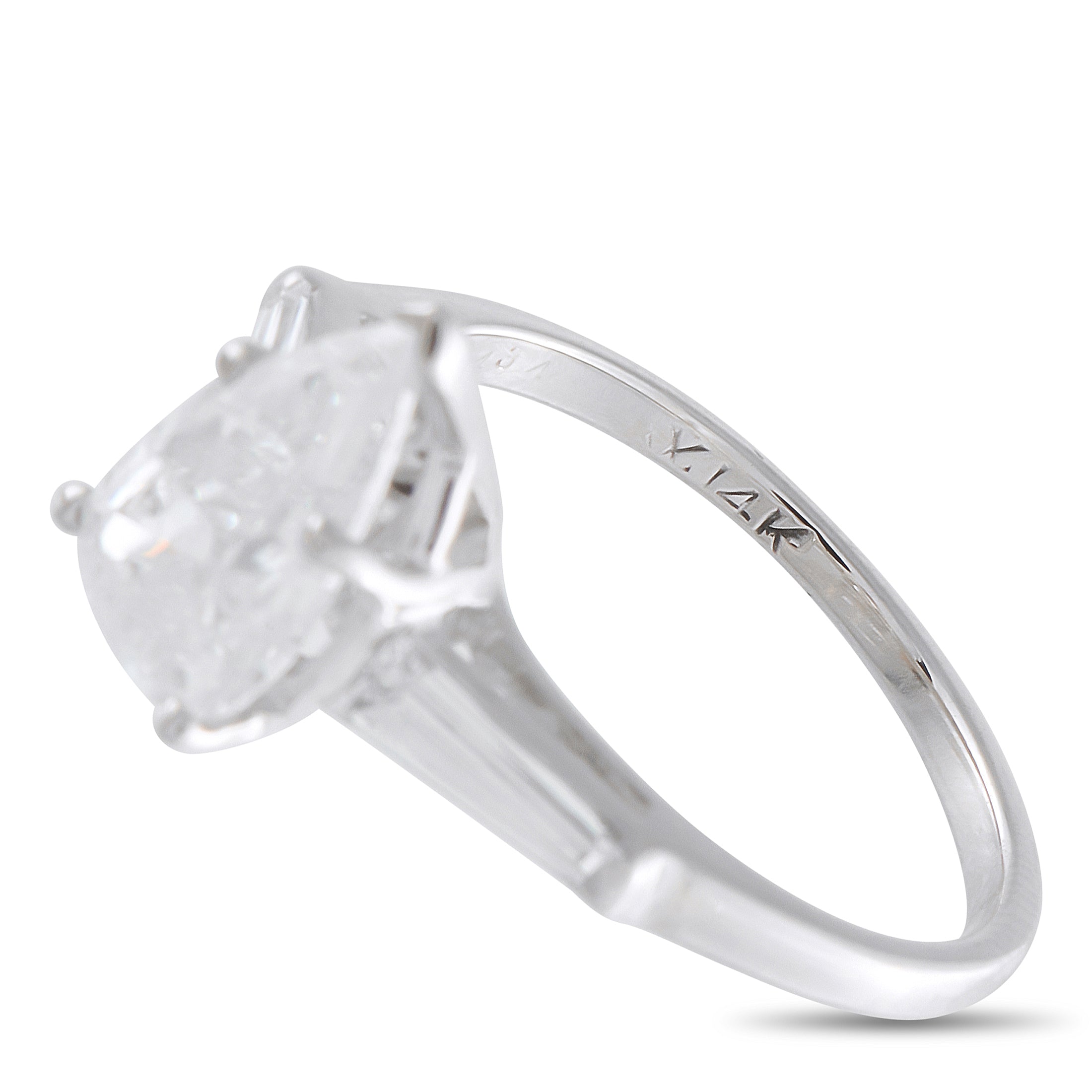 18K White Gold 1.79ct Diamond Ring