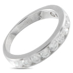 18K White Gold 1.0ct Diamond Half-Eternity Ring