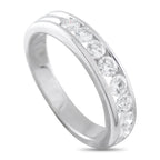 18K White Gold 1.0ct Diamond Half-Eternity Ring