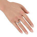 18K White Gold 3.0ct Diamond North-South Baguette Eternity Ring