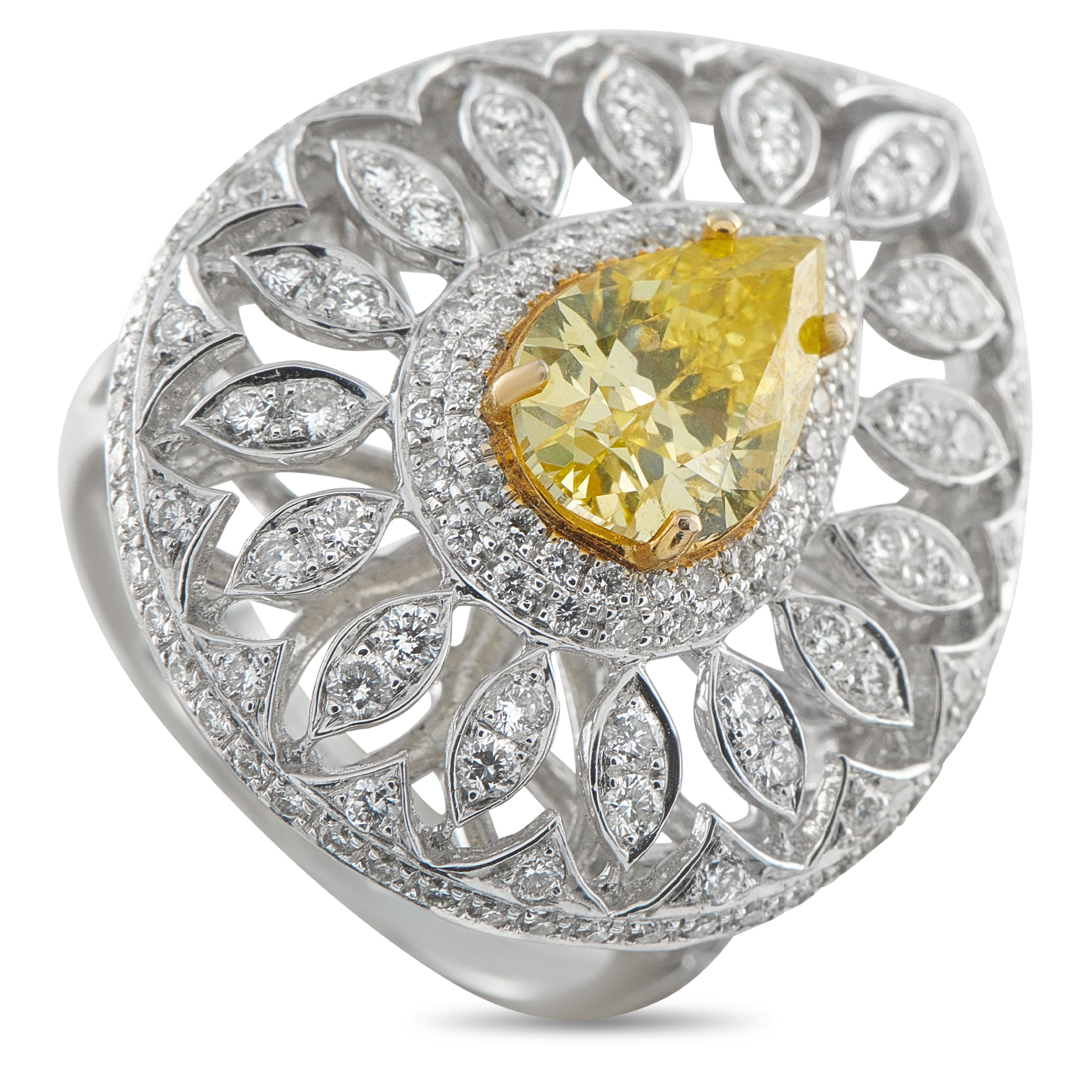 18K White Gold 3.05ct Diamond Ring