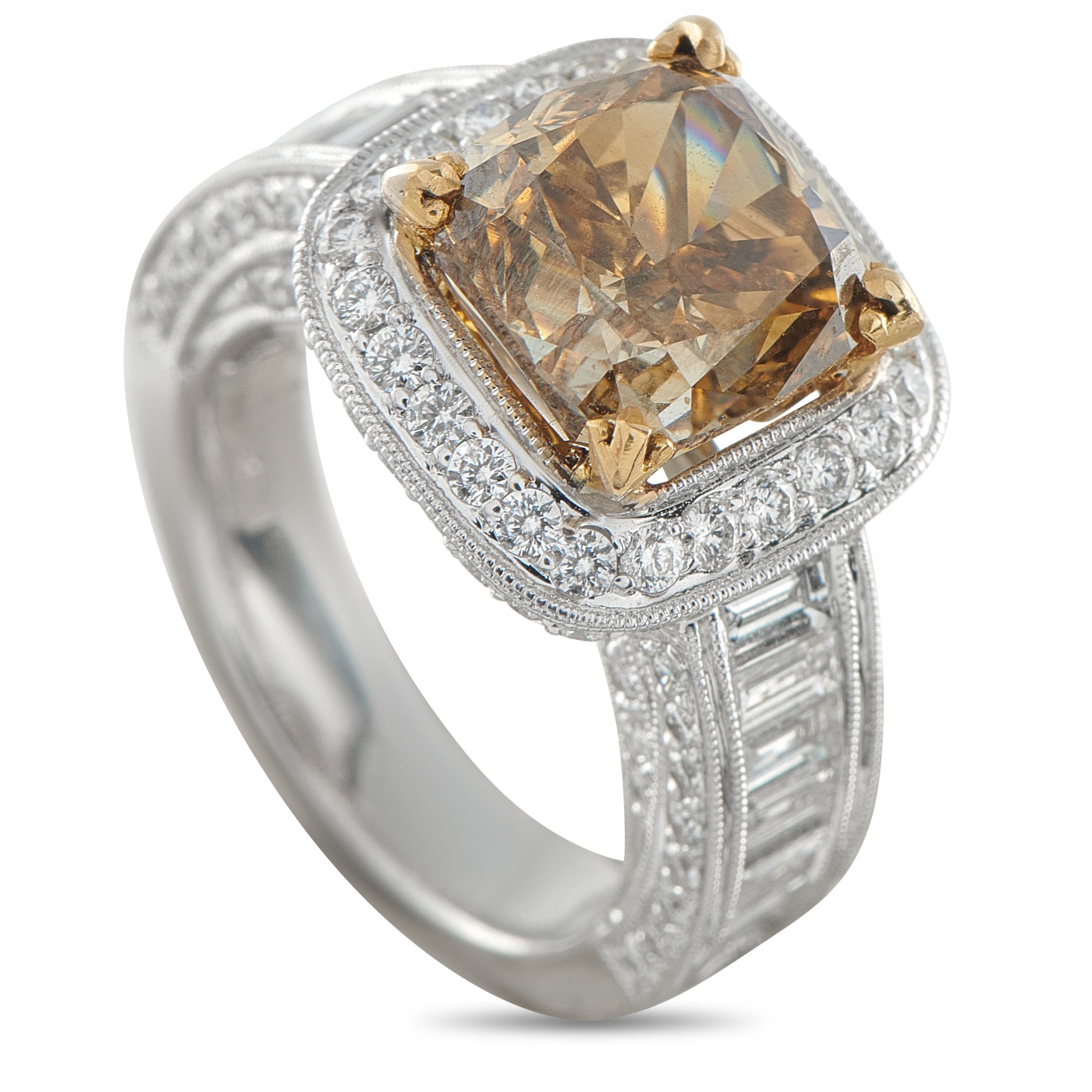 18K White Gold 7.51ct Diamond Ring