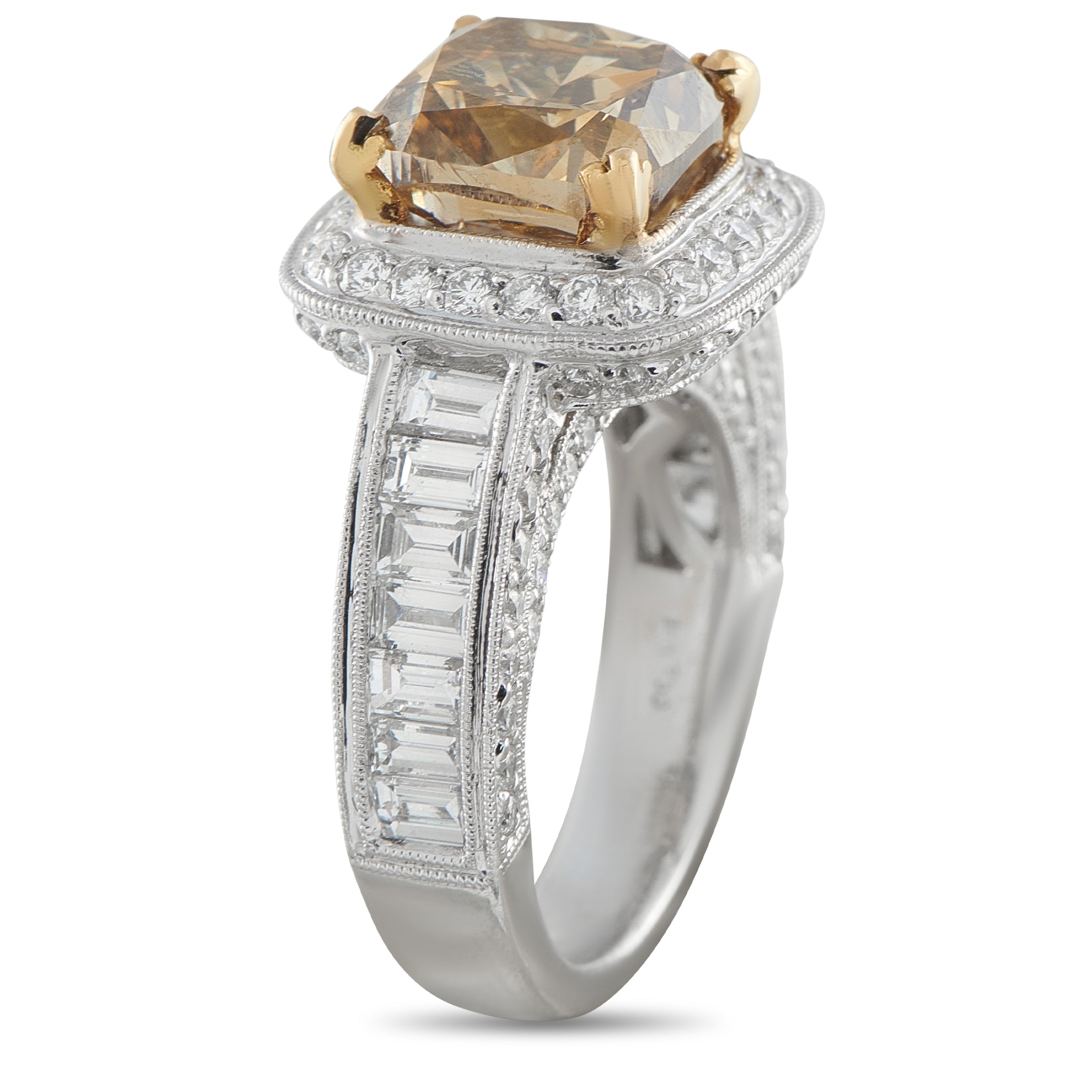 18K White Gold 7.51ct Diamond Ring
