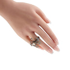 18K White Gold 4.61ct Diamond Cocktail Ring