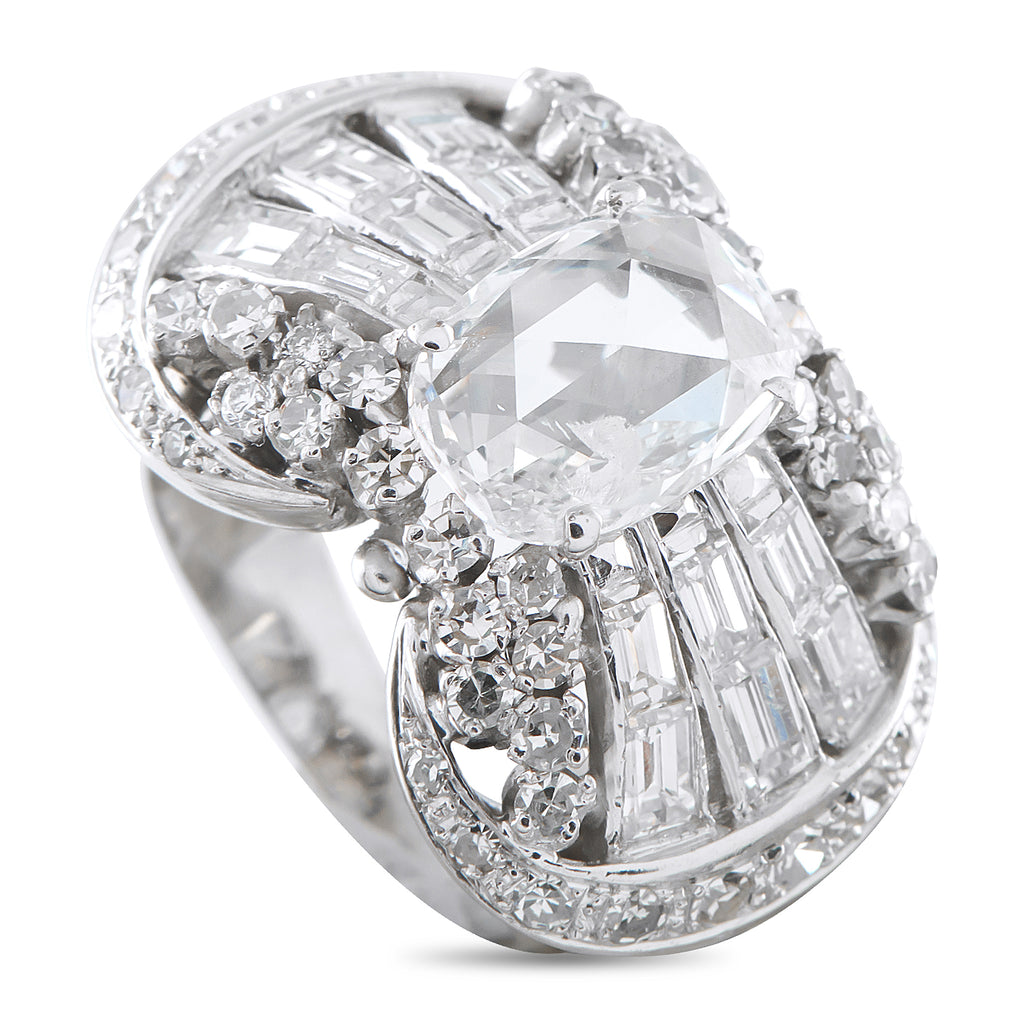 18K White Gold 4.90ct Diamond Ring