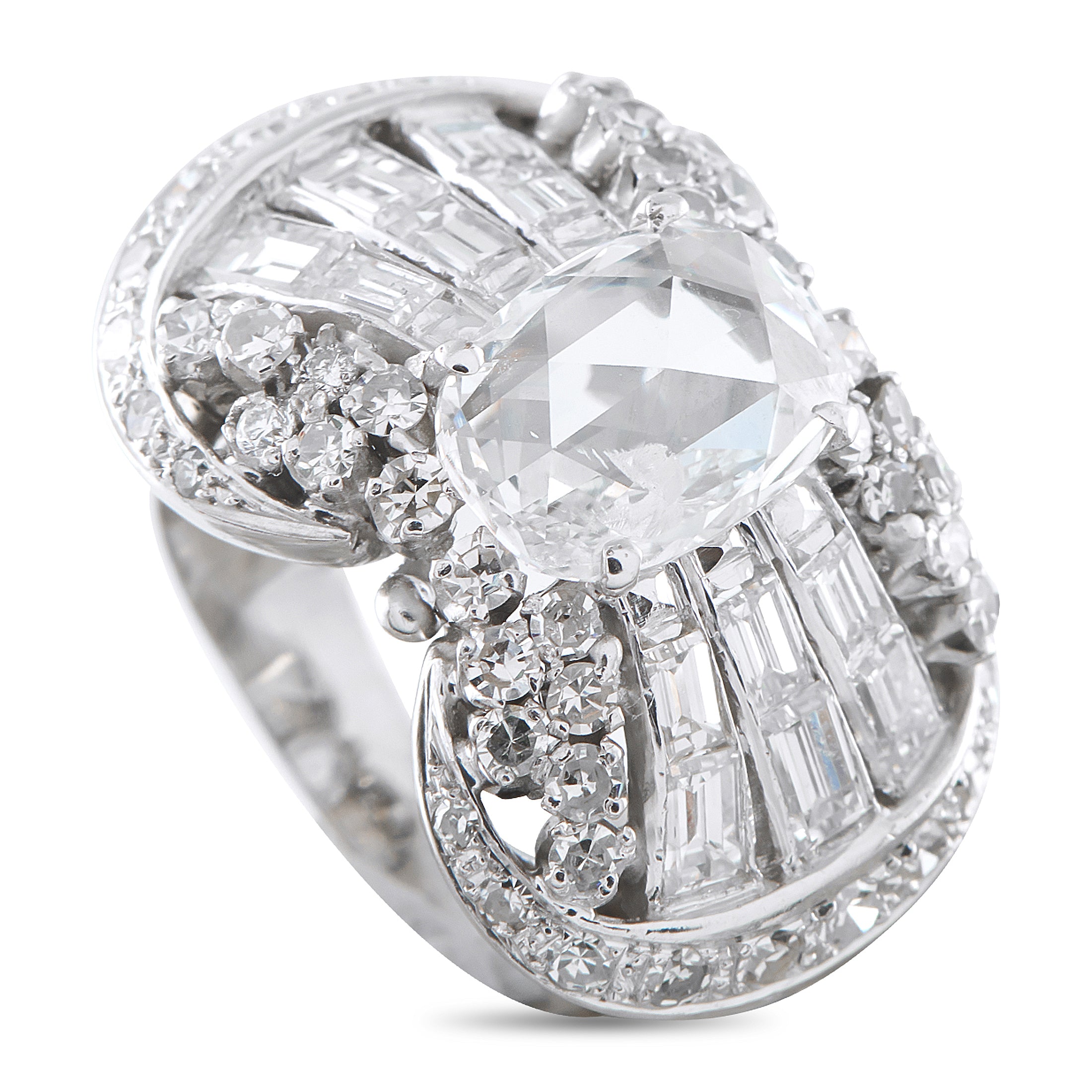 18K White Gold 4.90ct Diamond Ring