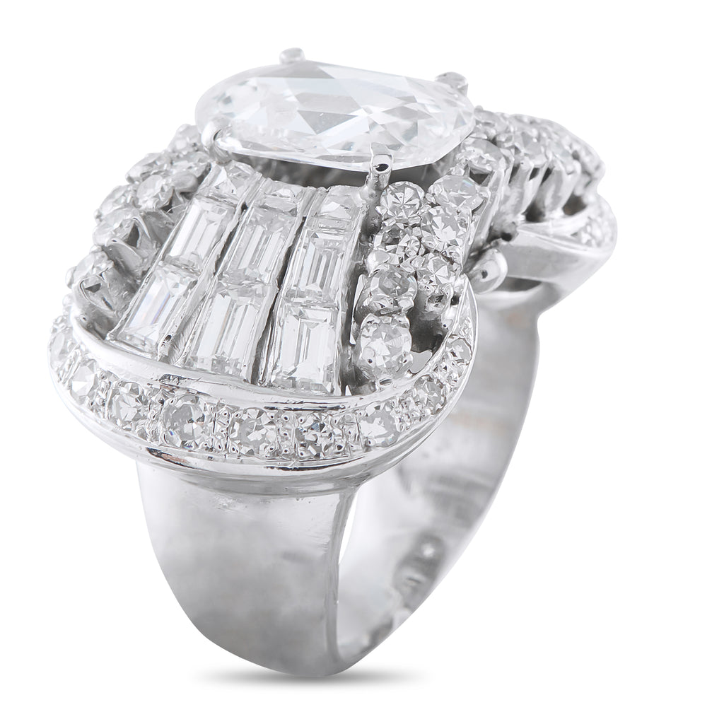 18K White Gold 4.90ct Diamond Ring
