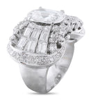 18K White Gold 4.90ct Diamond Ring