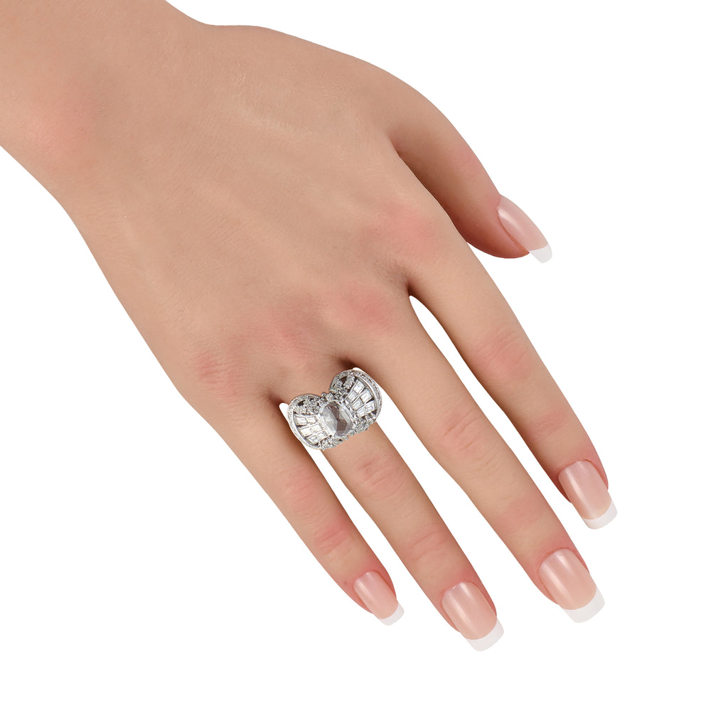 18K White Gold 4.90ct Diamond Ring