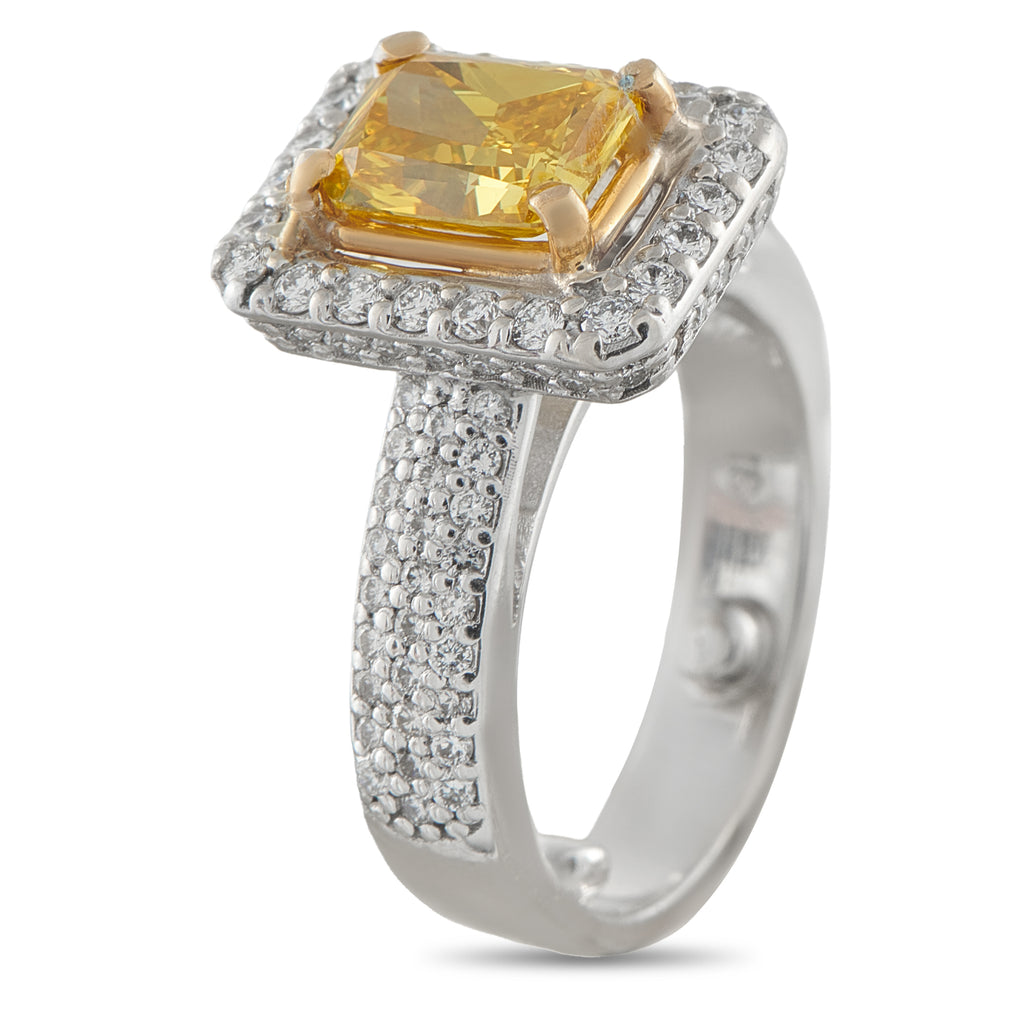 18K White Gold 3.10ct Diamond Ring