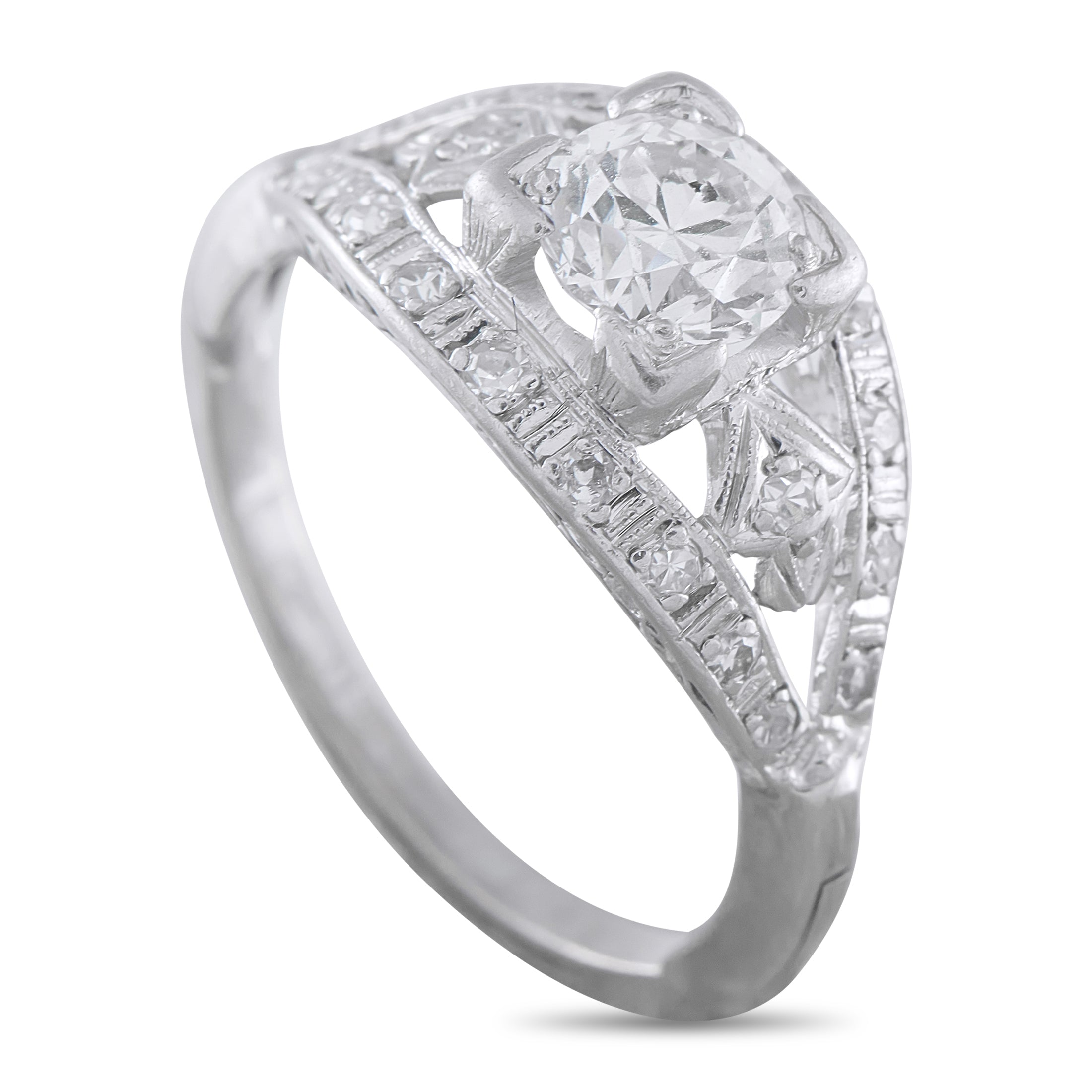 18K White Gold 0.94ct Diamond Ring