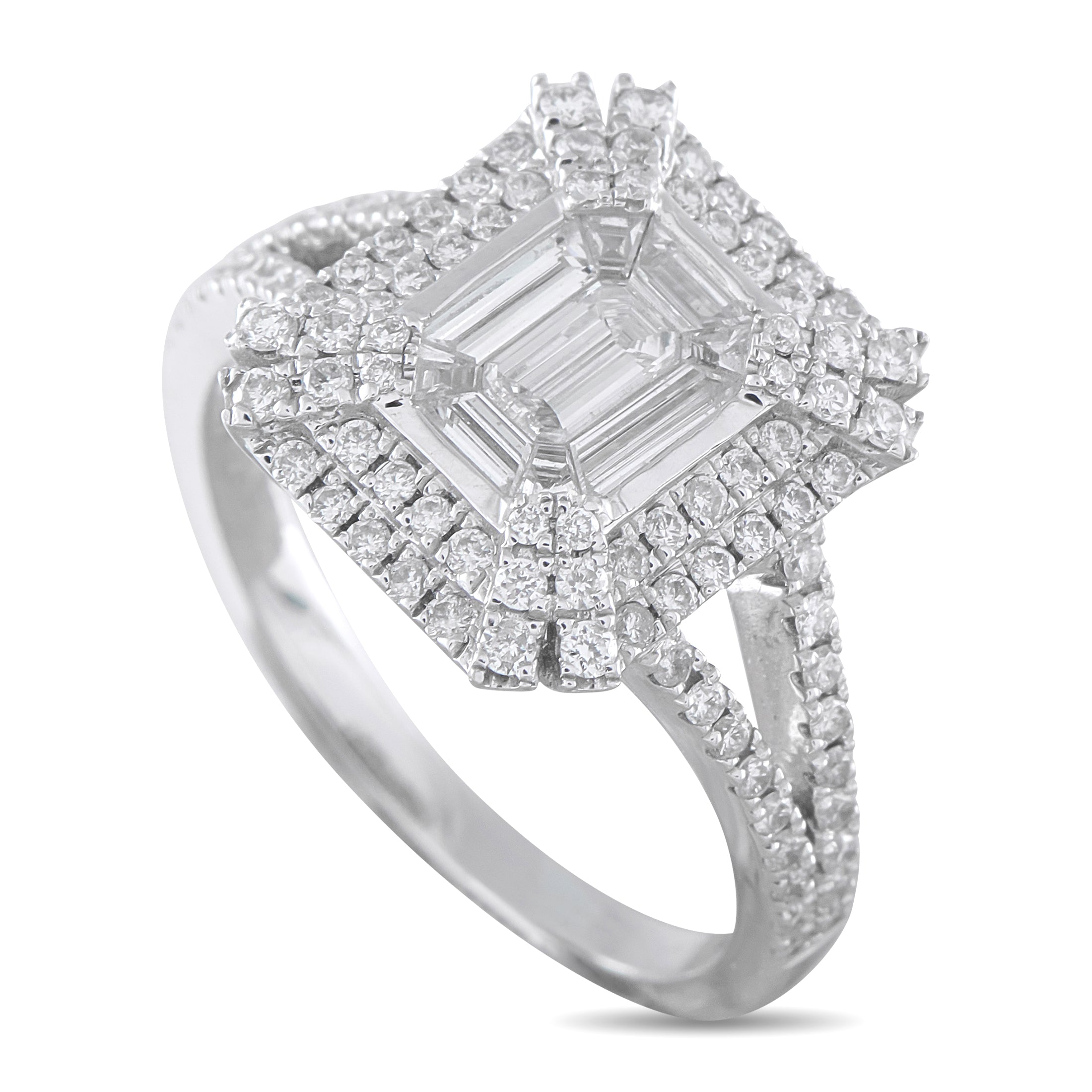 18K White Gold 1.56ct Diamond Ring