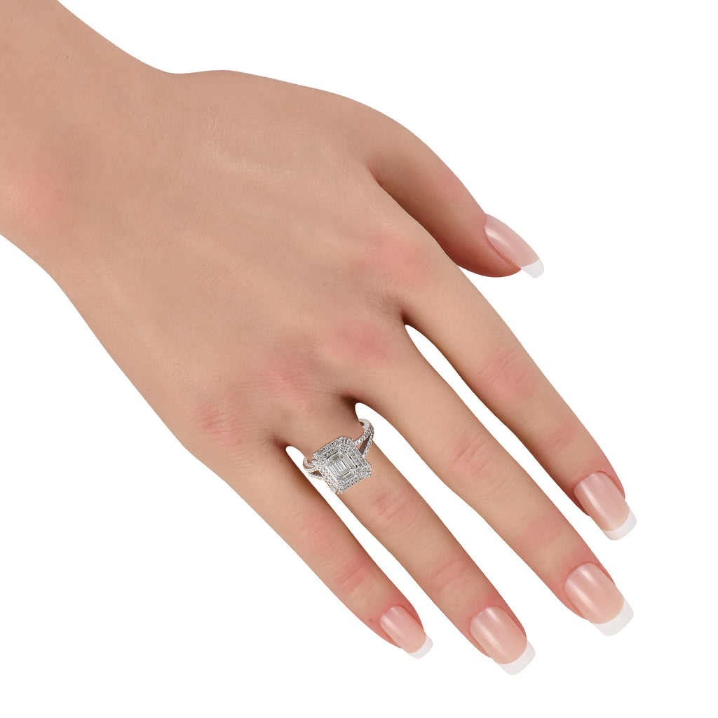 18K White Gold 1.56ct Diamond Ring