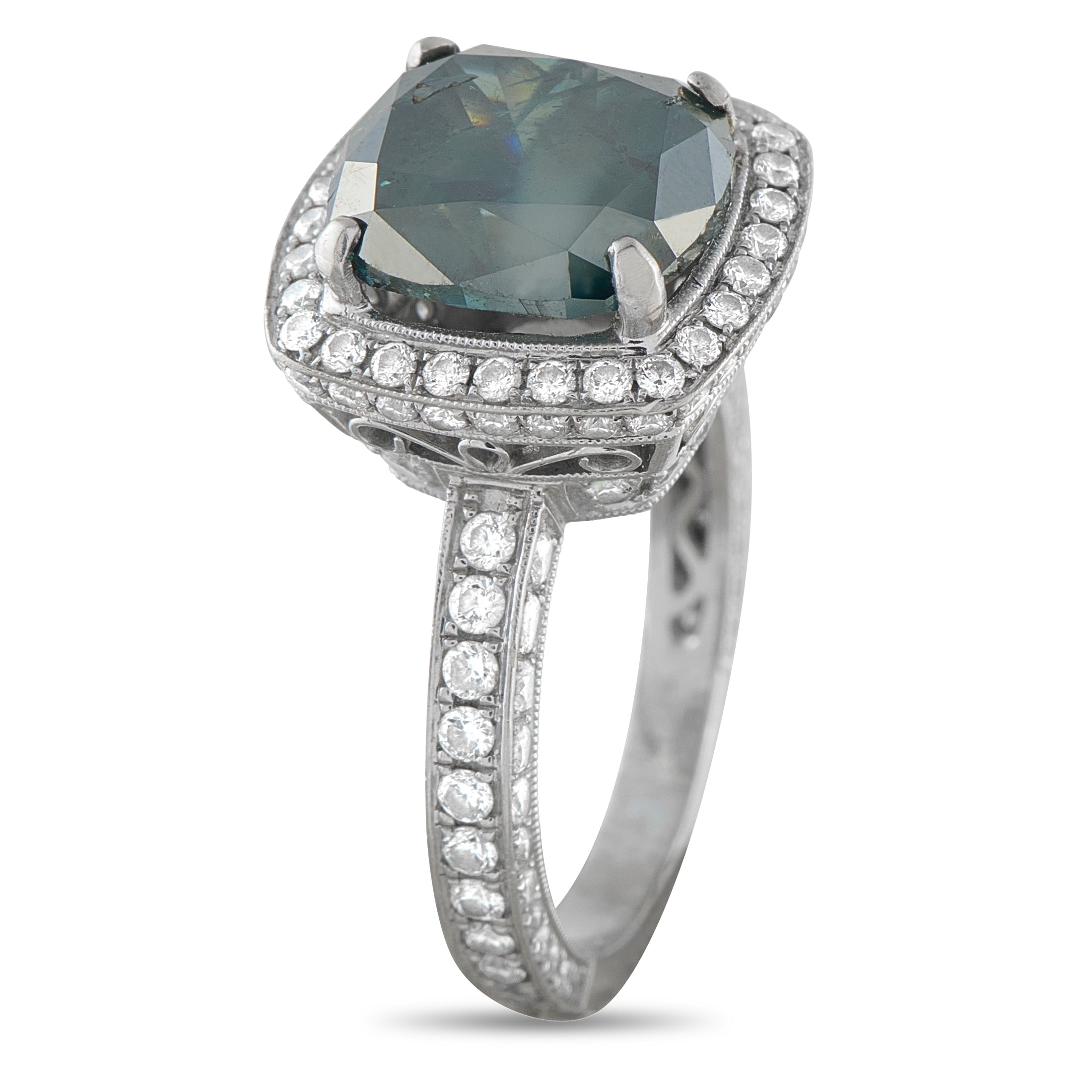 18K White Gold 6.30ct Diamond Ring