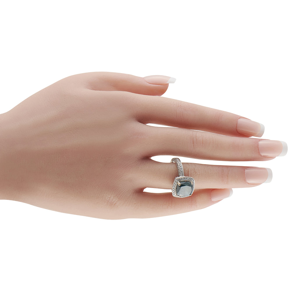 18K White Gold 6.30ct Diamond Ring