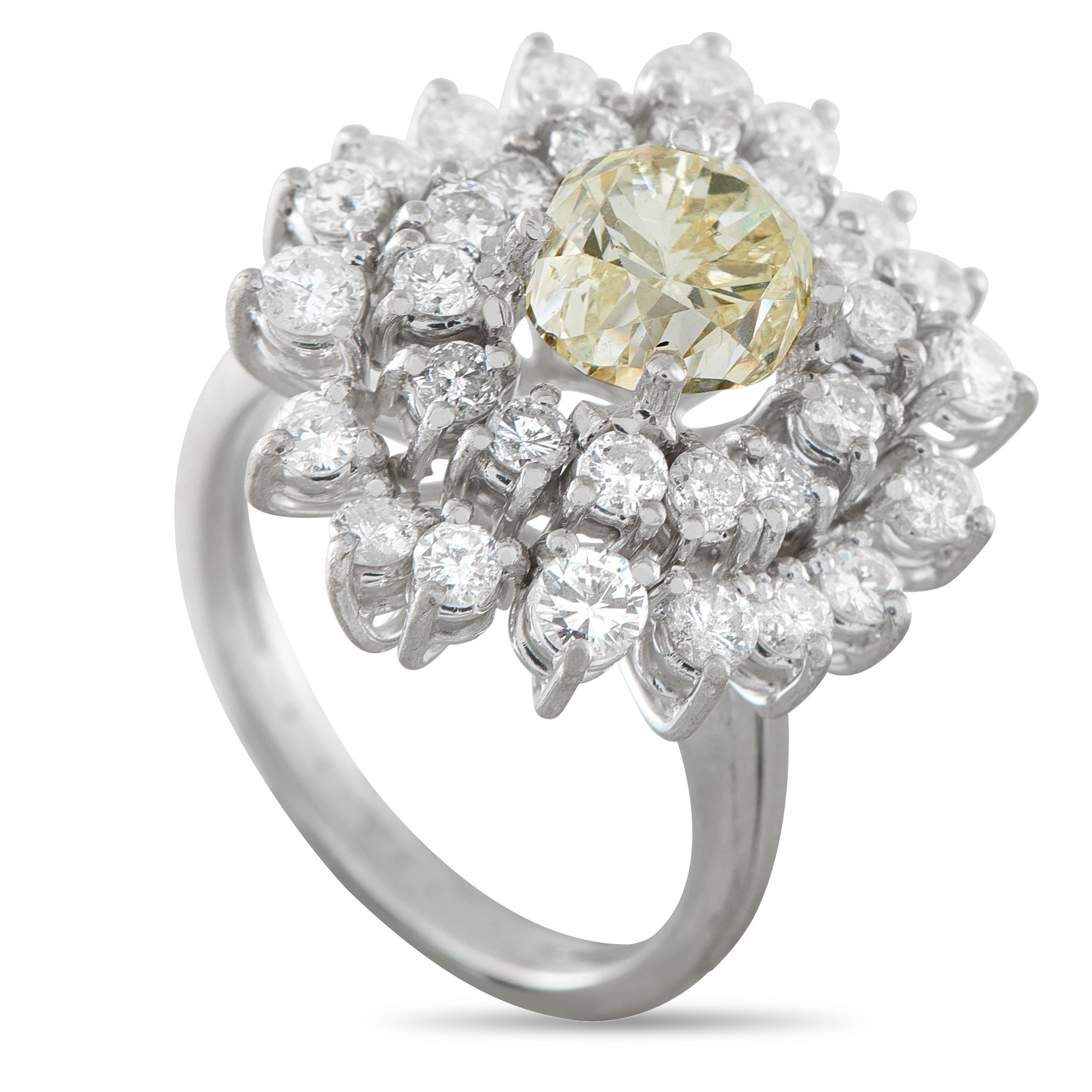 18K White Gold 3.91ct Diamond Ring