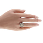 18K White Gold 3.91ct Diamond Ring