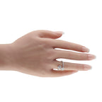 18K White Gold 1.87ct Diamond Bypass Ring