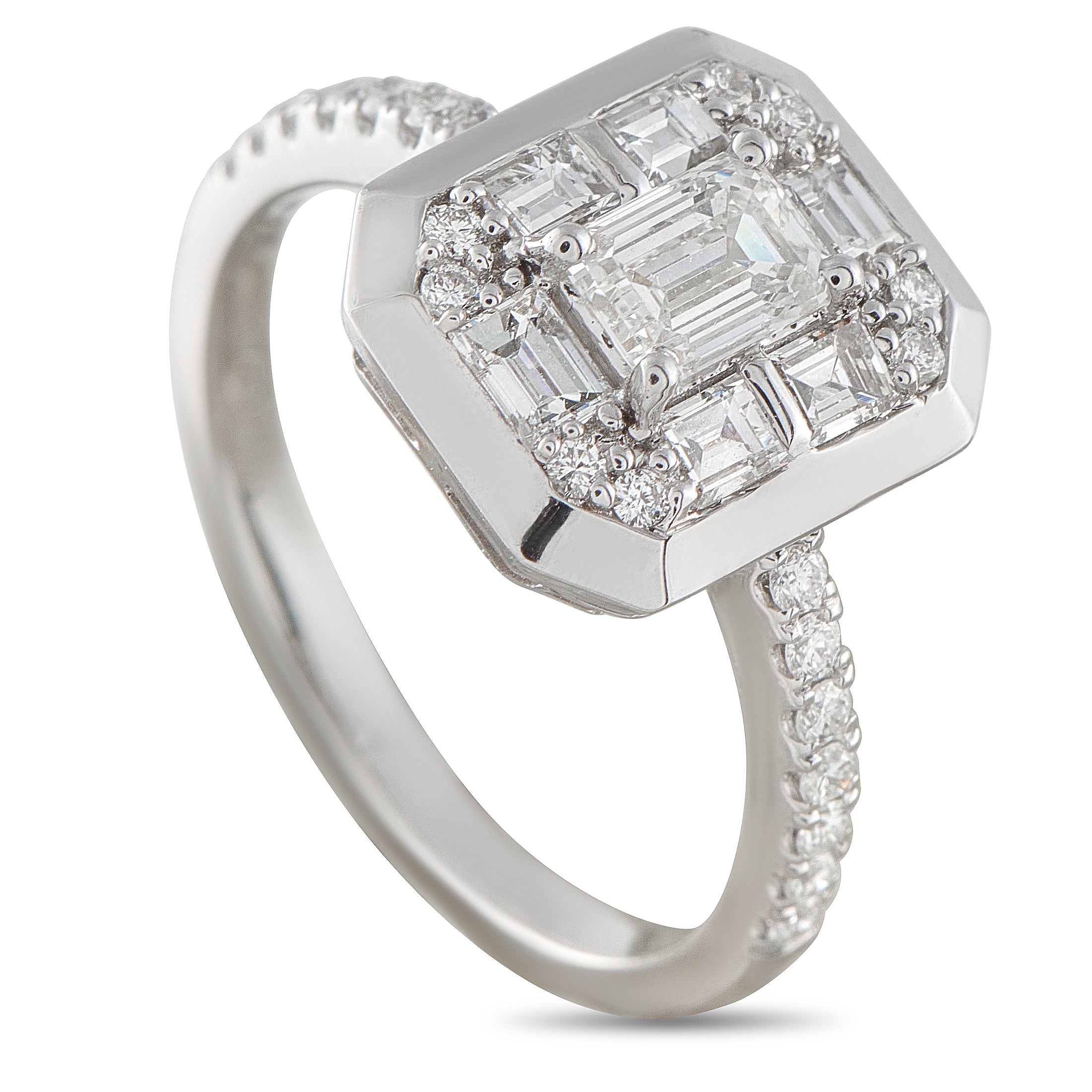 18K White Gold 1.16ct Diamond Ring