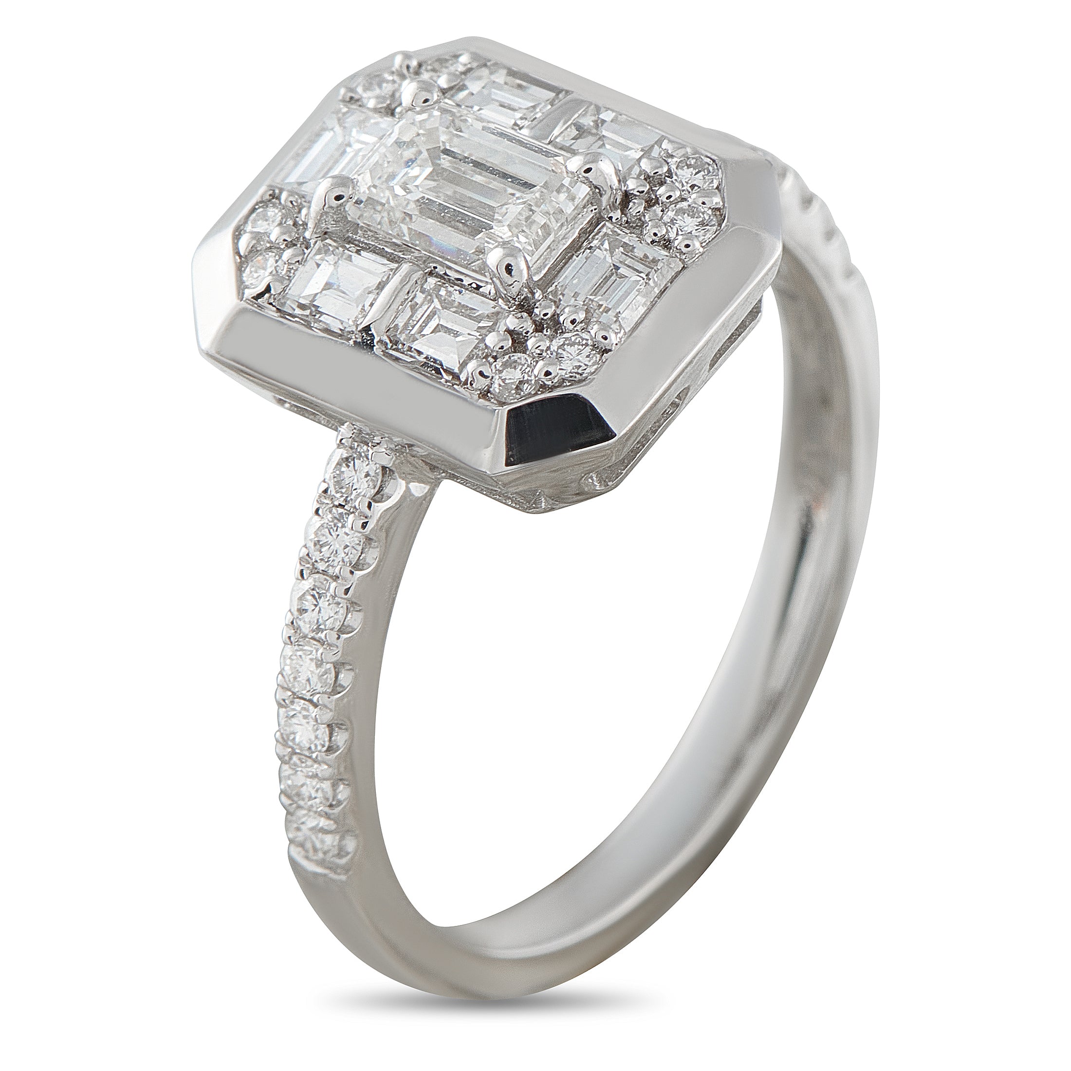 18K White Gold 1.16ct Diamond Ring