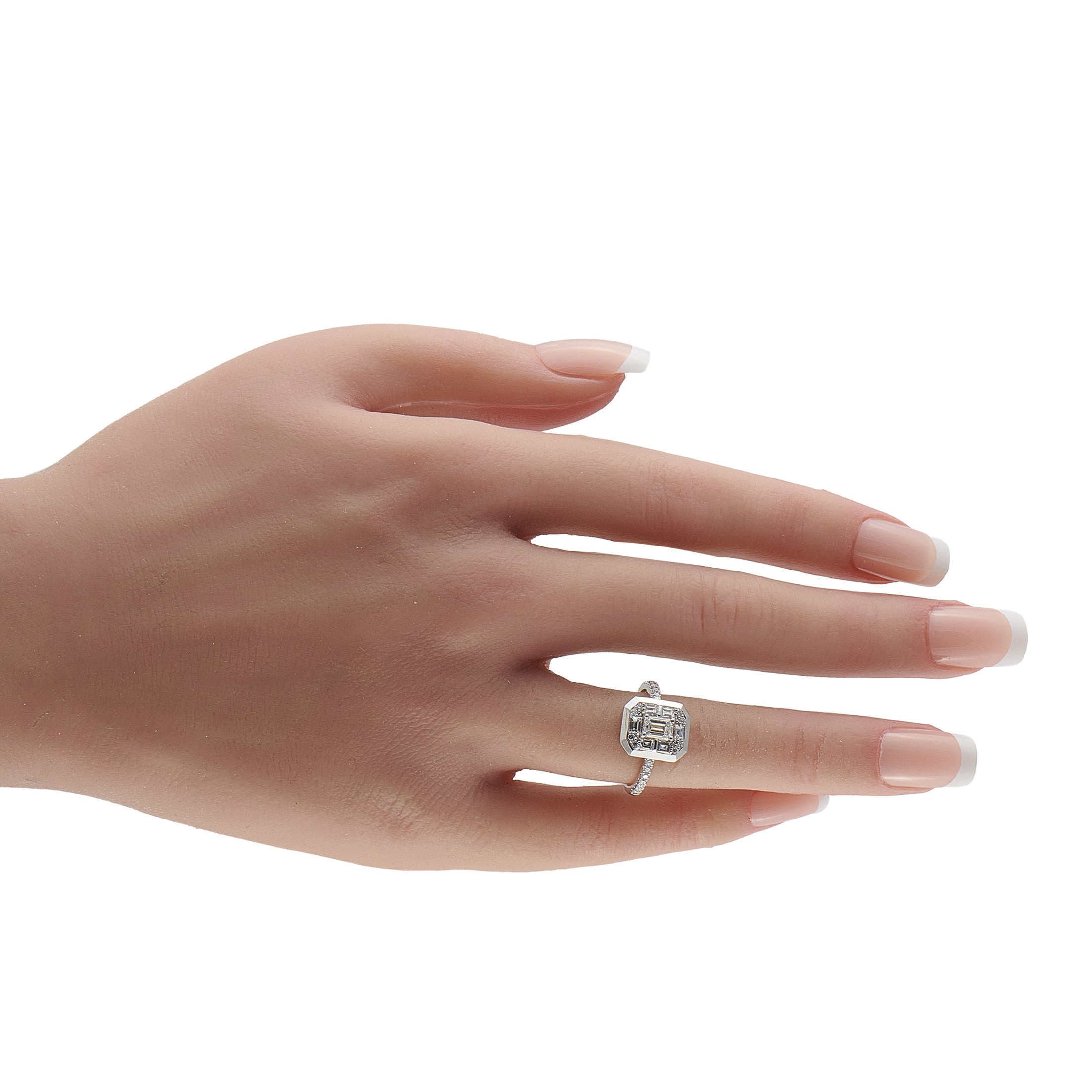 18K White Gold 1.16ct Diamond Ring